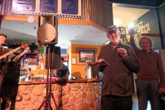 Mike Baines (MC) and Nigel Parry