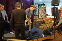 setting up the stage