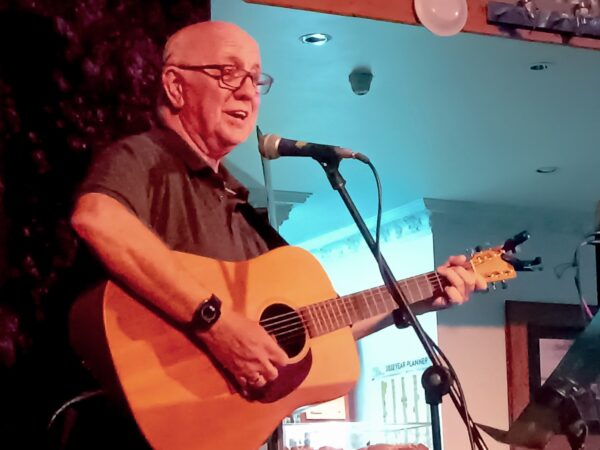 Wilson Murdoch singing at Mainly Acoustic Music Club