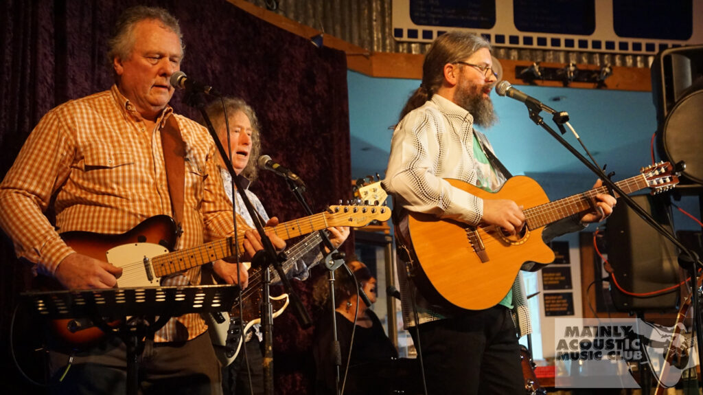 The Salty Hearts band performing onstage