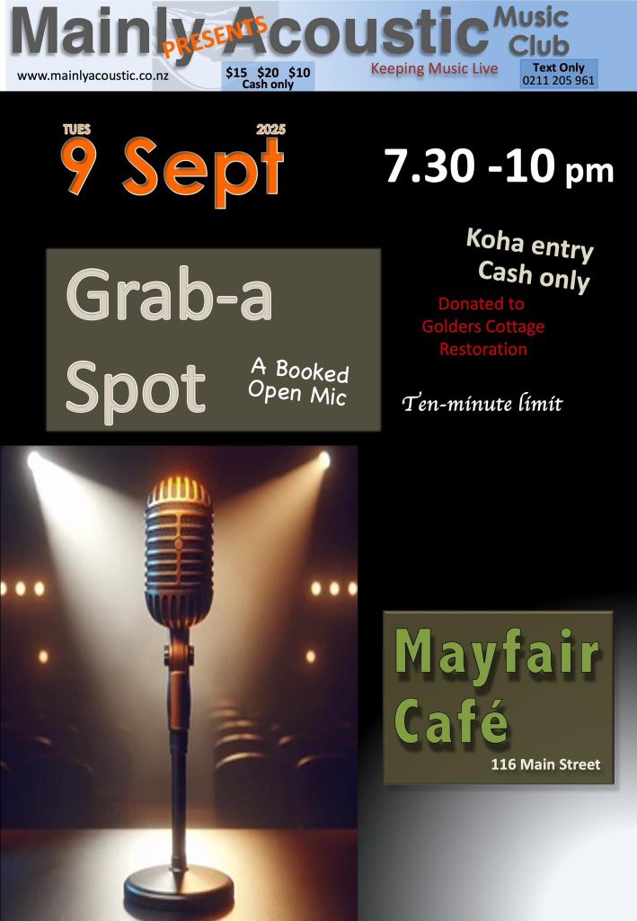 Open mic night poster
